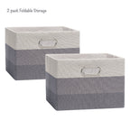 Gray Ombre Collapsible Storage Basket - 2 Pack