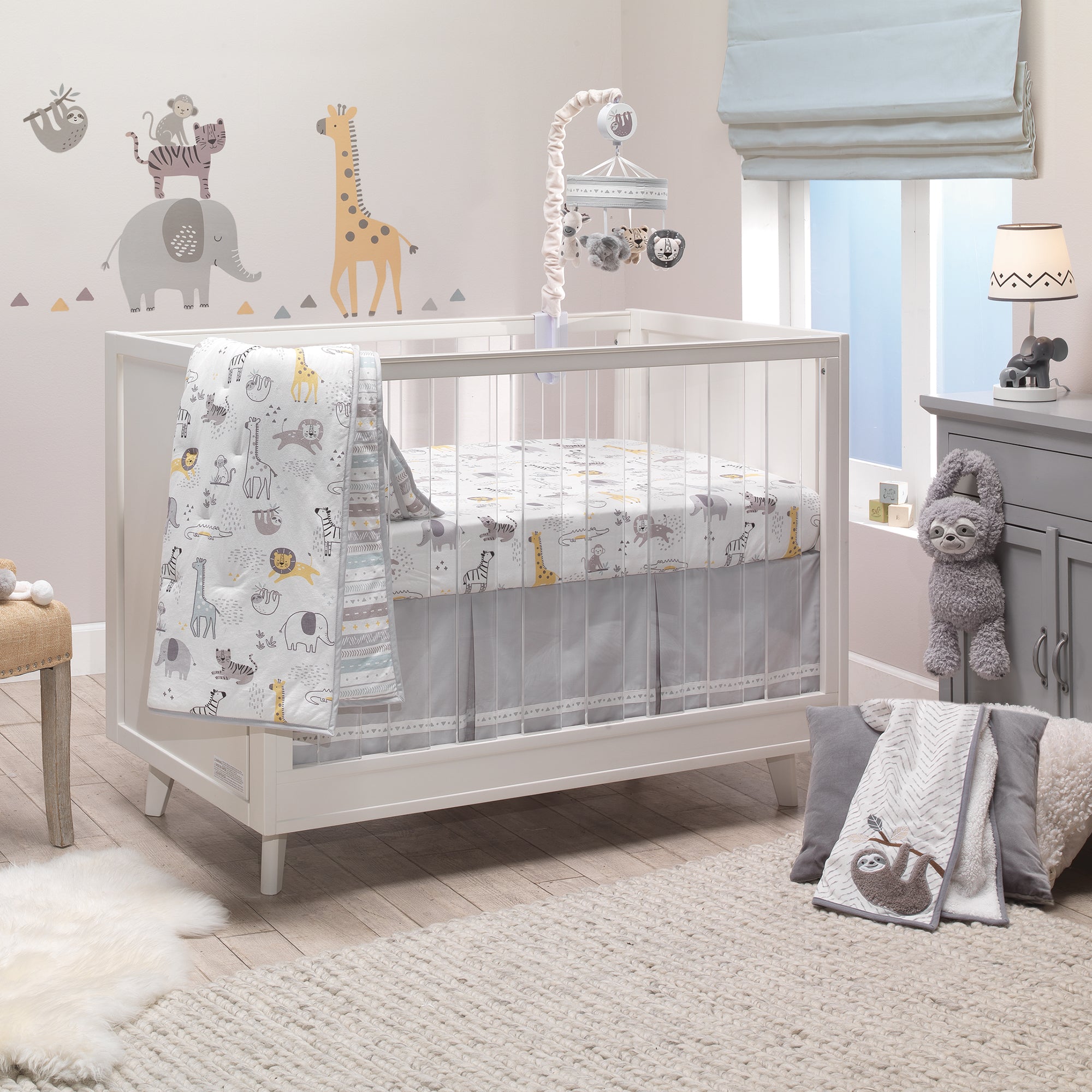 Animal Jungle Musical Baby Crib Mobile