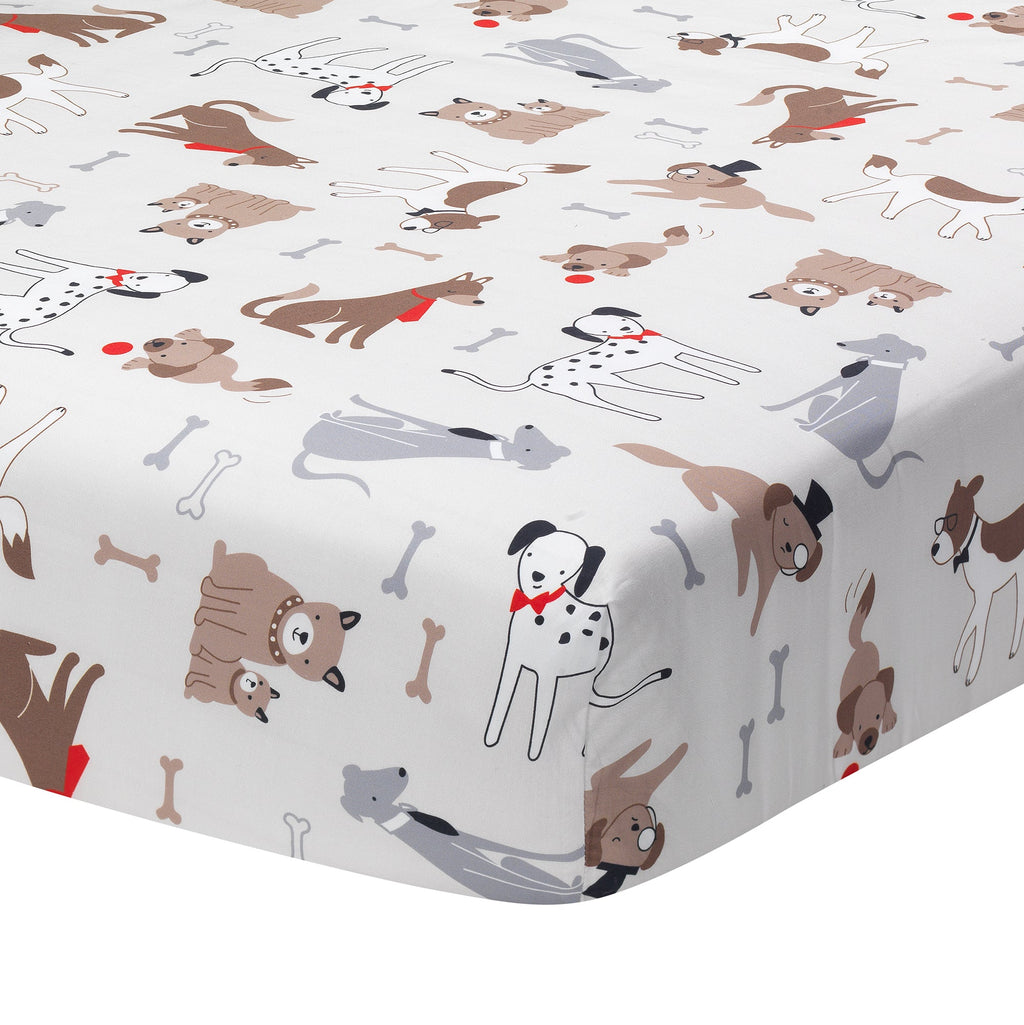 Bow Wow 3-Piece Crib Bedding Set
