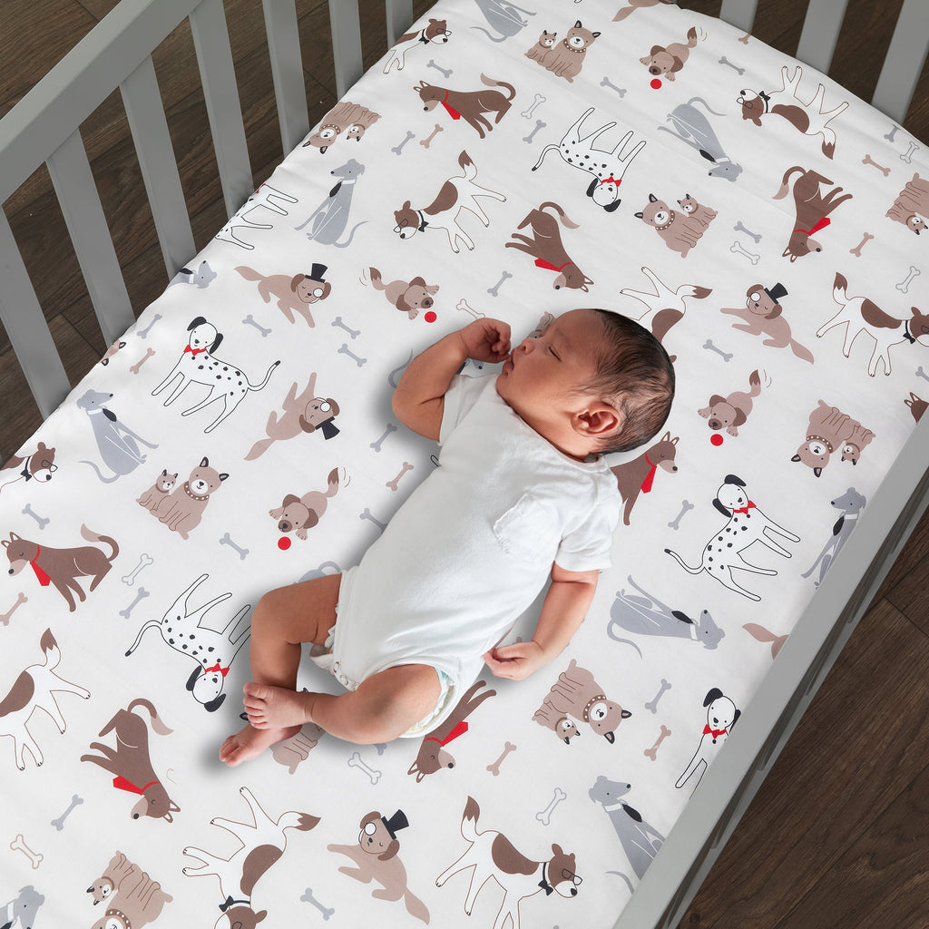 Bow Wow 3-Piece Crib Bedding Set