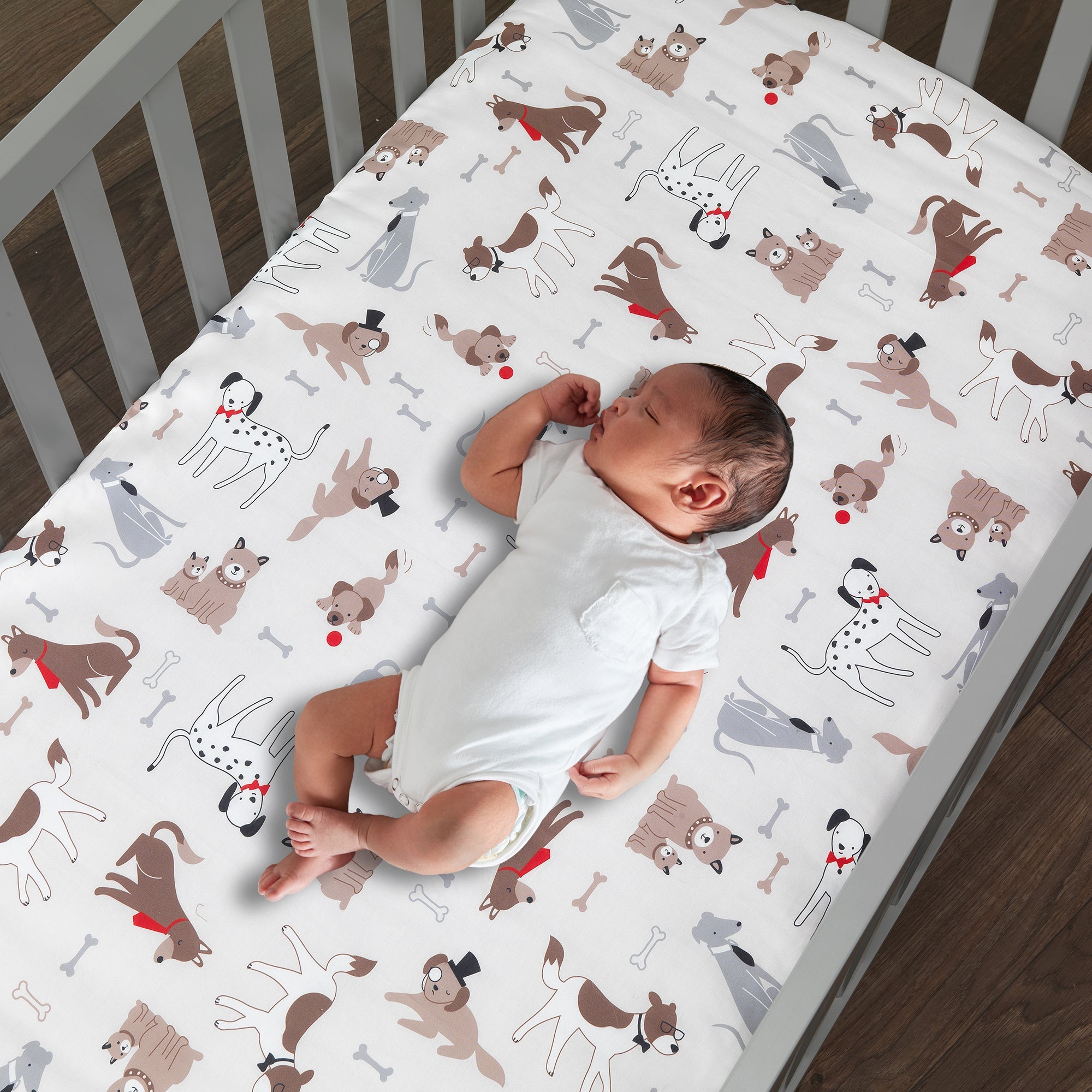 Bow Wow 3-Piece Crib Bedding Set