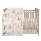 Bunny Hop Organic Cotton 3-Piece Crib Bedding Set