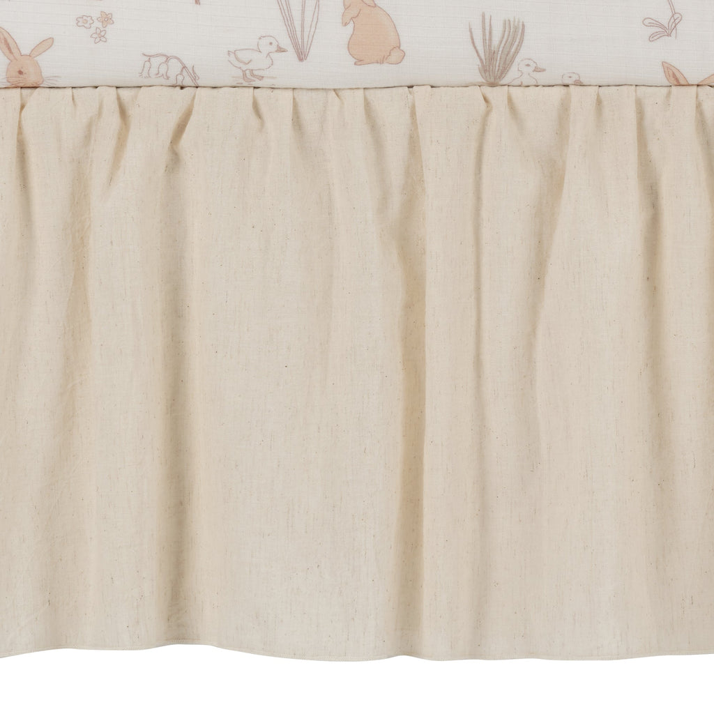 Creamy Ivory Crib Skirt