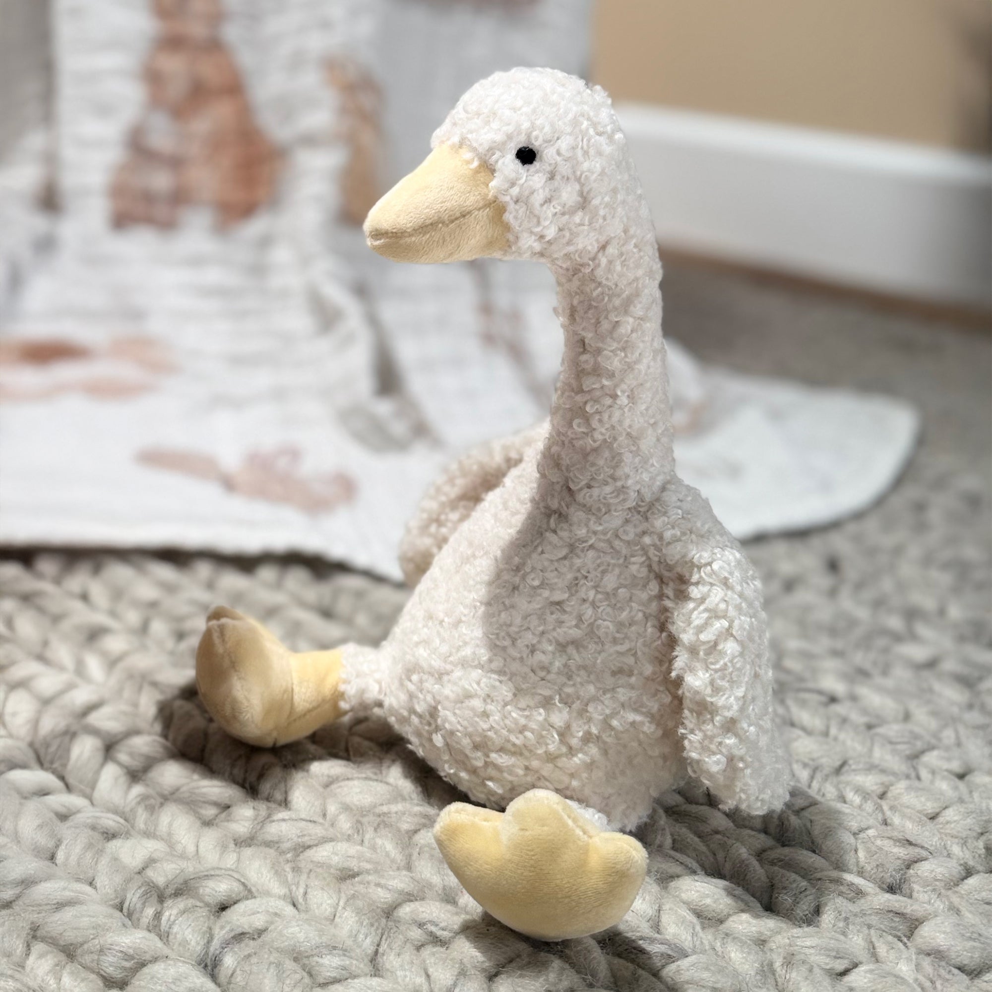 Bunny Hop Plush Goose - Lucy