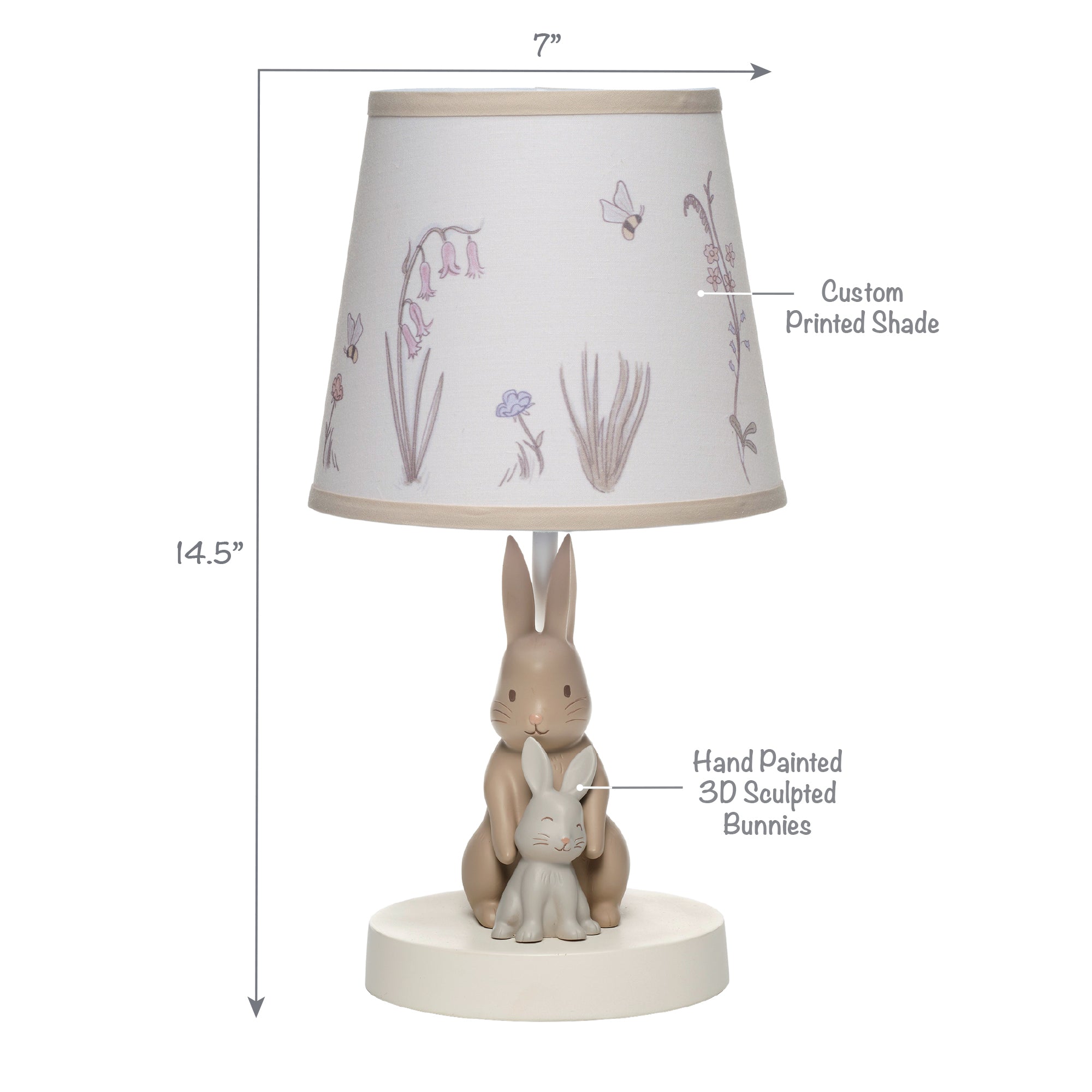 Bunny Hop Lamp with Shade