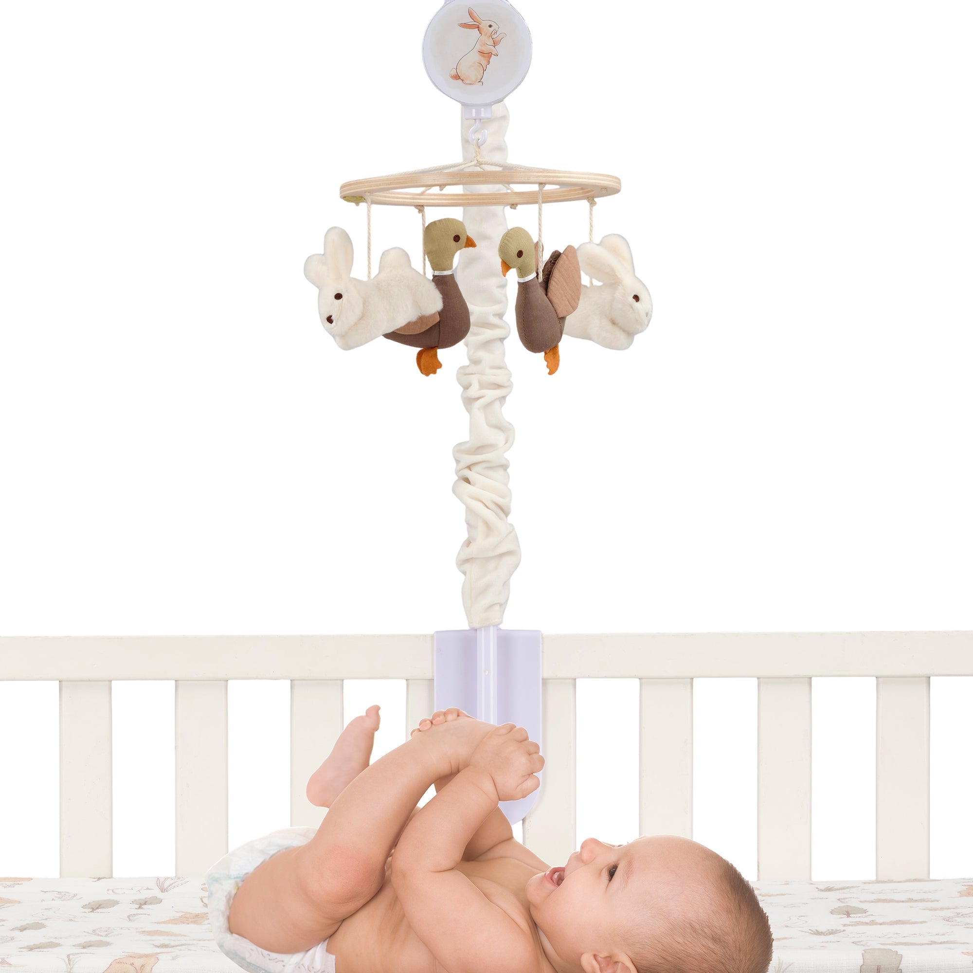 Bunny Hop Musical Baby Crib Mobile