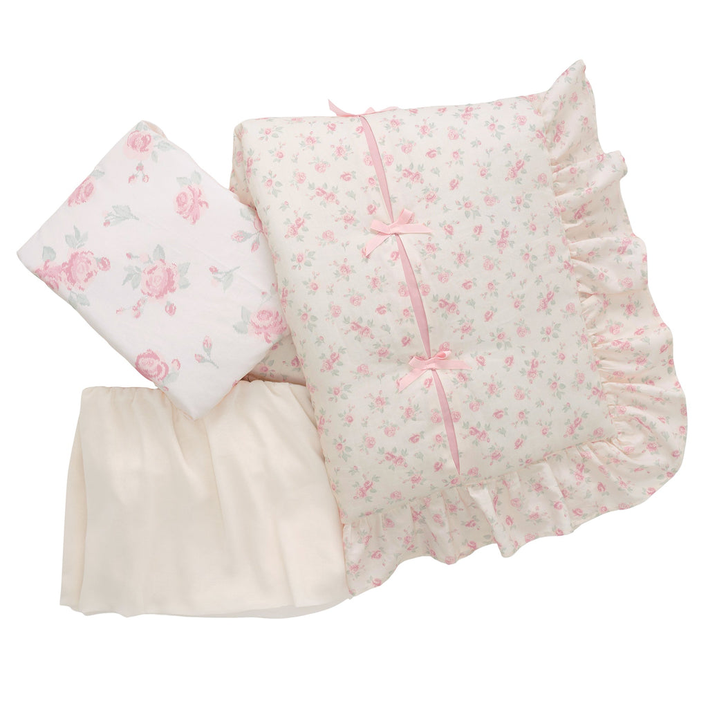 Coquette Floral 3-Piece Crib Bedding Set