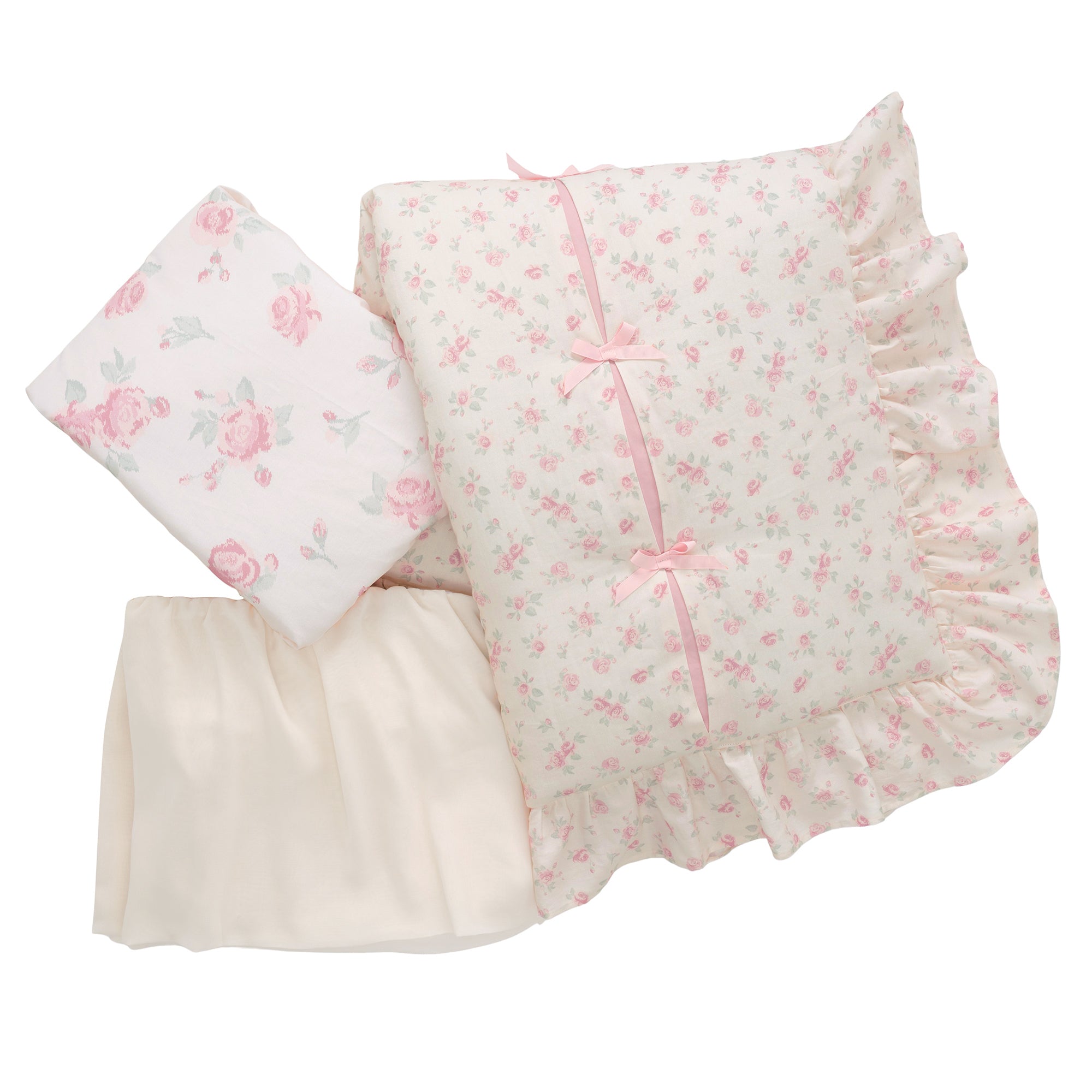 Coquette Floral 3-Piece Crib Bedding Set