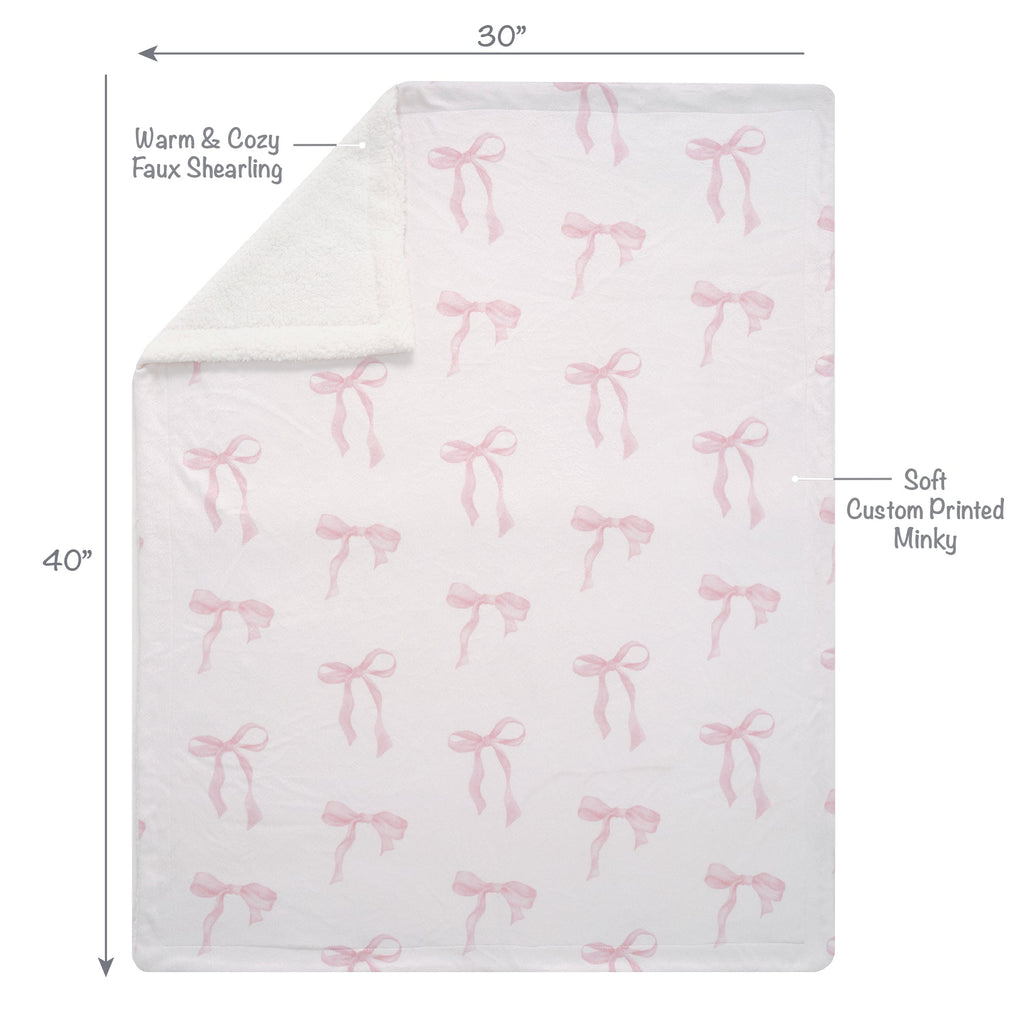 Coquette Floral Baby Blanket