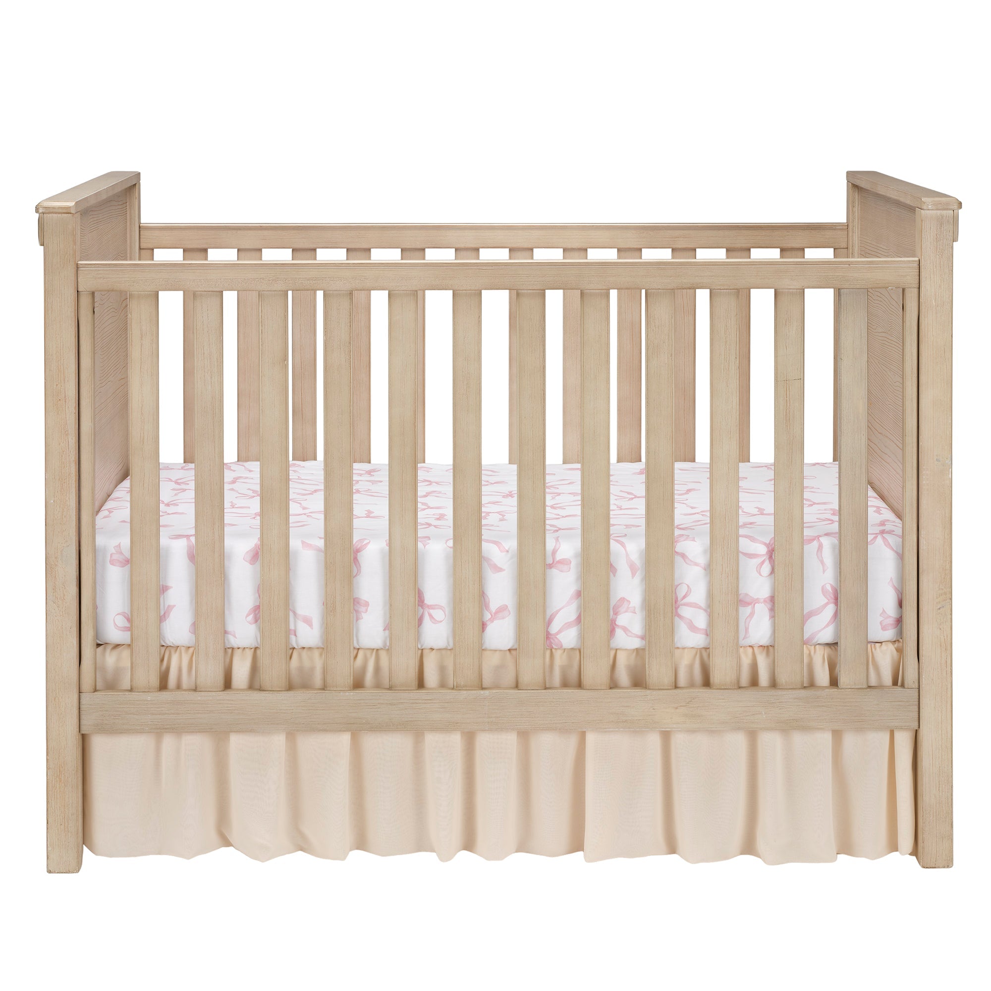 Coquette Floral Bows Fitted Crib Sheet