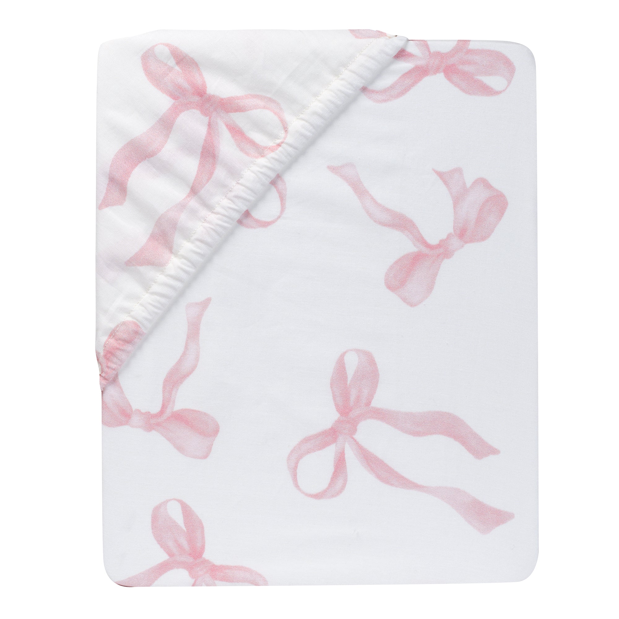 Coquette Floral Bows Fitted Crib Sheet