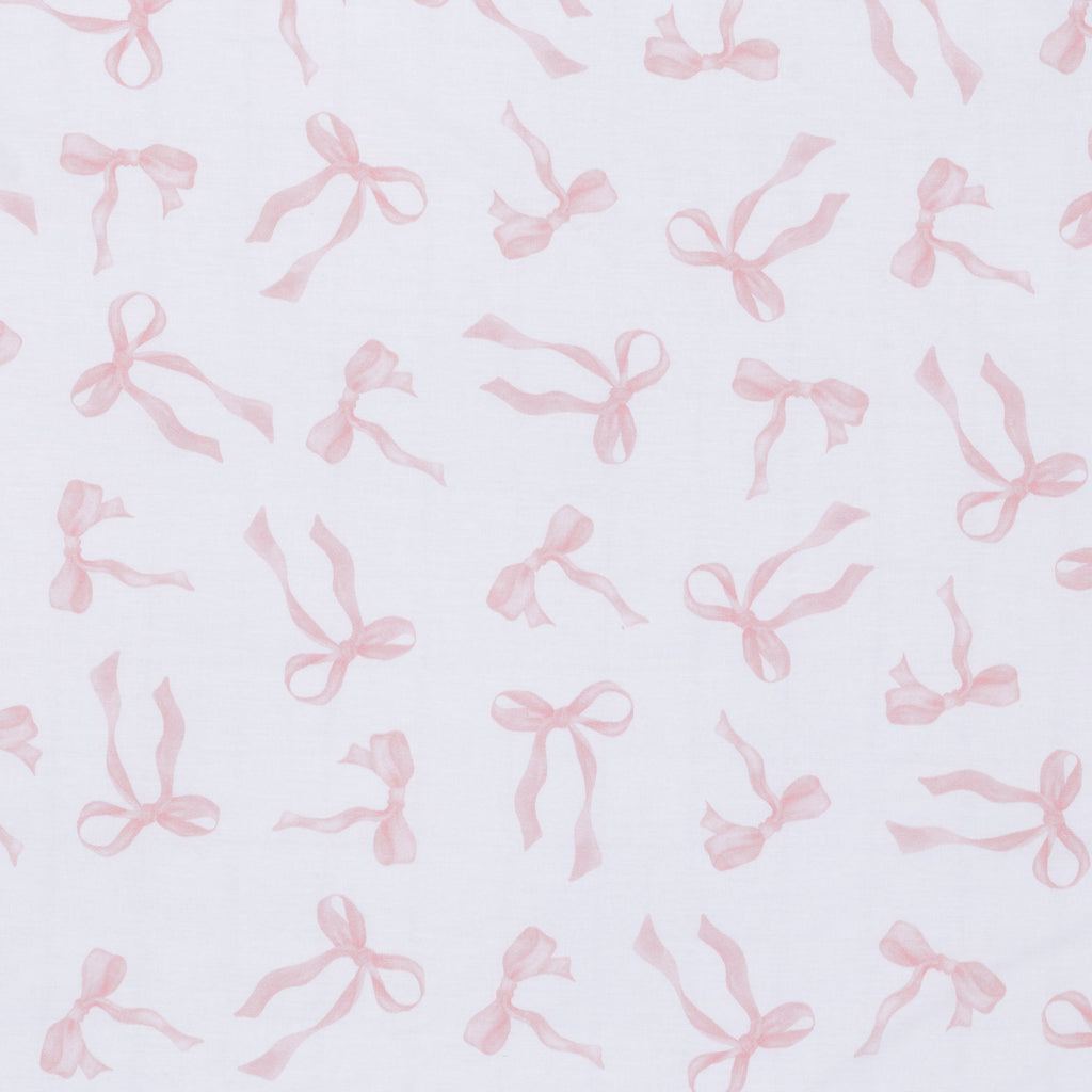 Coquette Floral Bows Fitted Crib Sheet