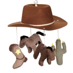 Country Western Musical Baby Crib Mobile