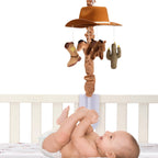 Country Western Musical Baby Crib Mobile