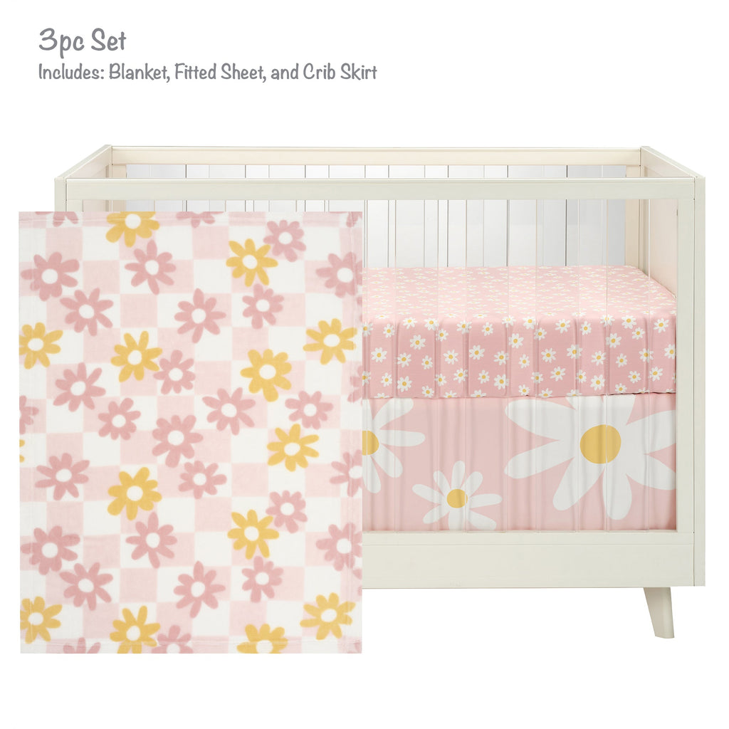 Daisy Dreams 3-Piece Crib Bedding Set