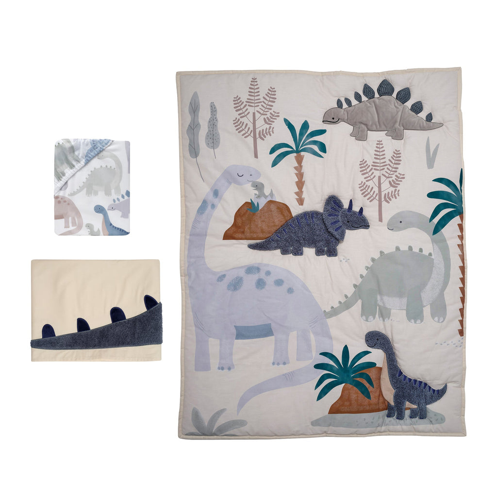 Dino-Might 3-Piece Crib Bedding Set