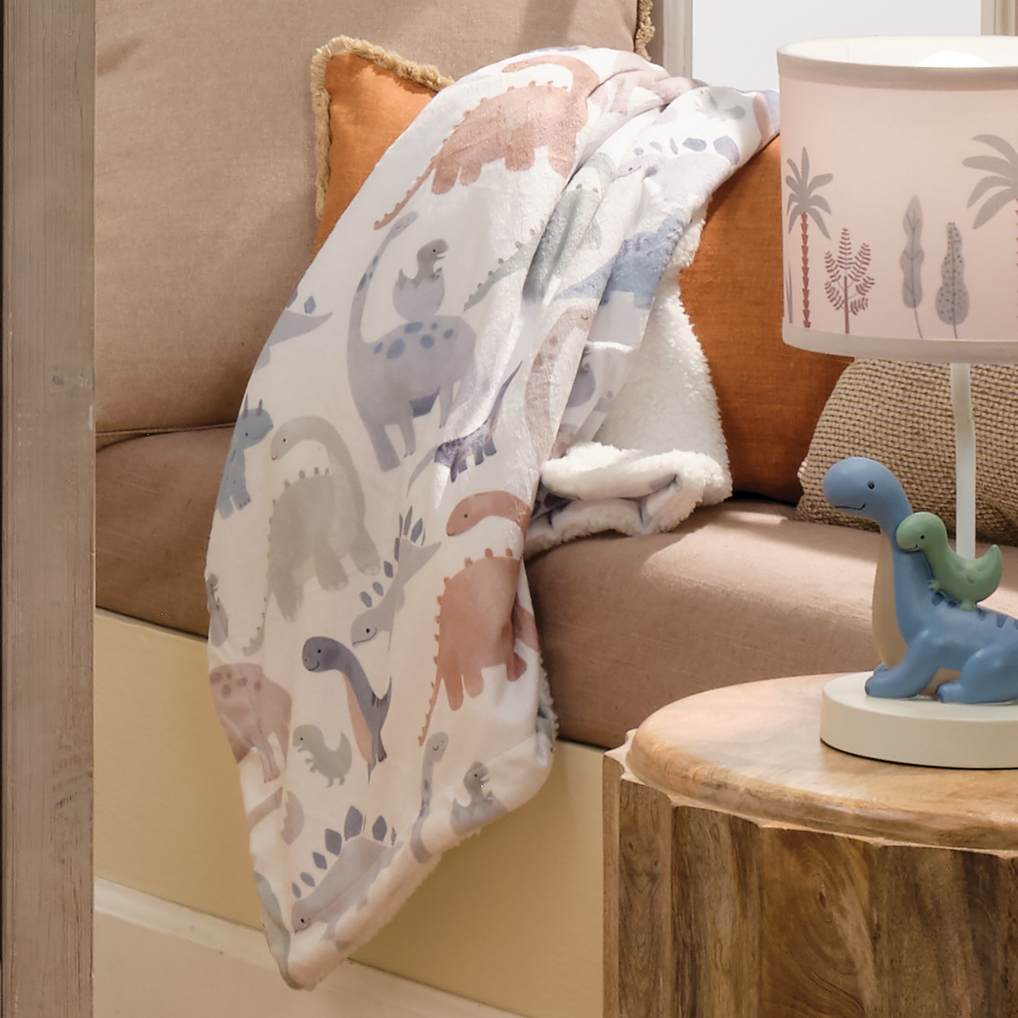 Dino-Might Baby Blanket