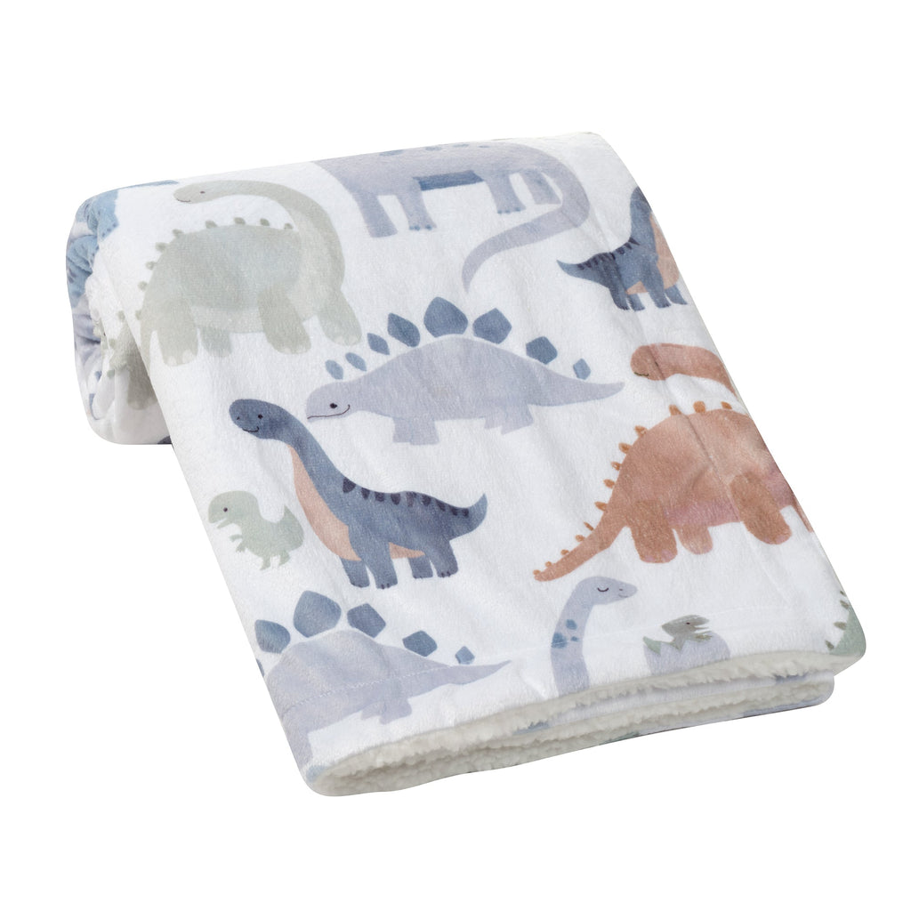 Dino-Might Baby Blanket
