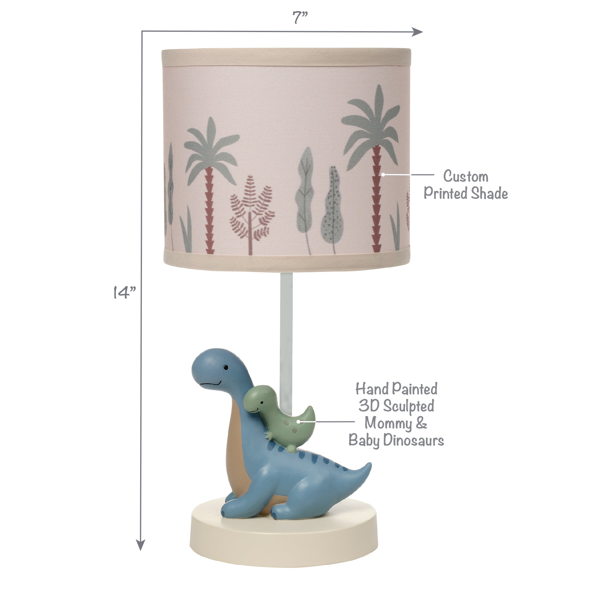 Dino-Might Lamp with Shade