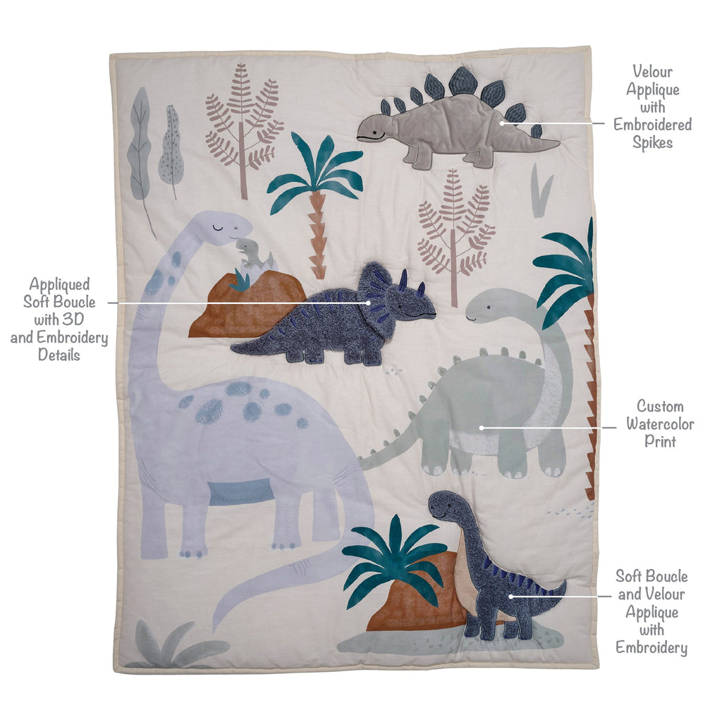Dino-Might 3-Piece Crib Bedding Set