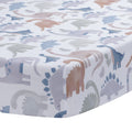Dino-Might Cotton Fitted Crib Sheet