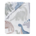 Dino-Might Cotton Fitted Crib Sheet