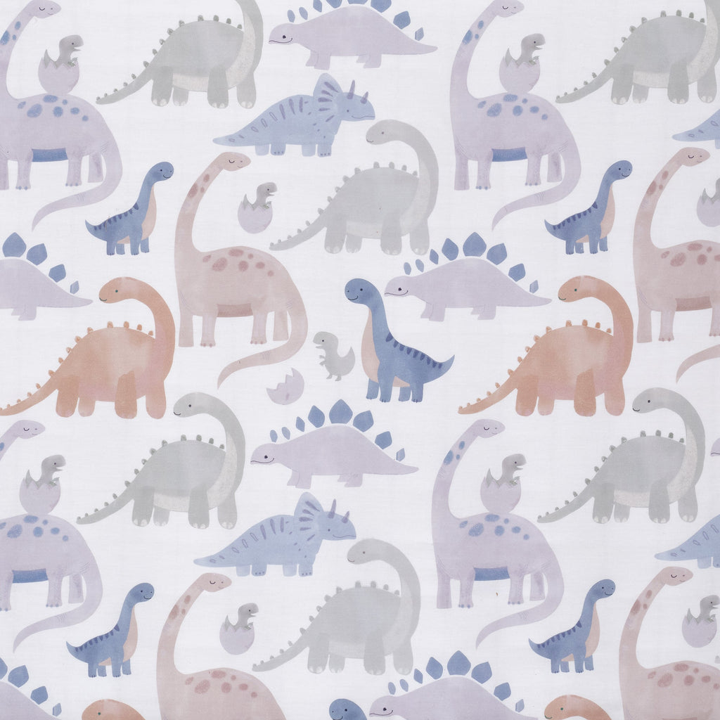 Dino-Might Cotton Fitted Crib Sheet