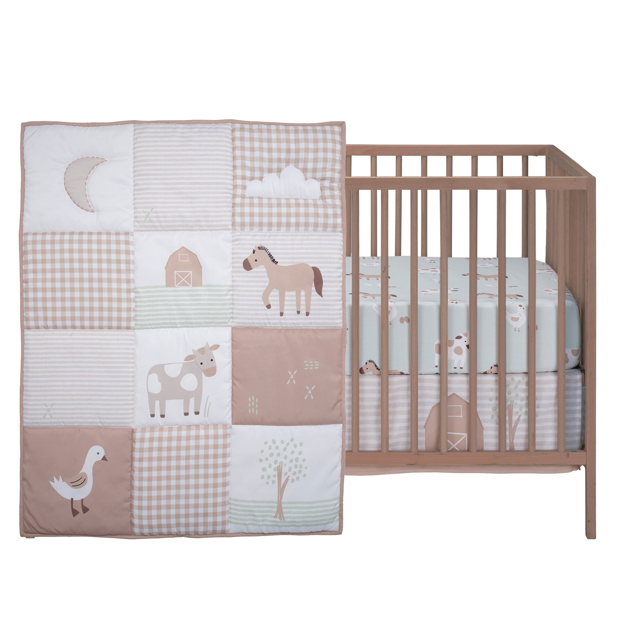 Farmyard Friends 3-Piece Crib Bedding Set