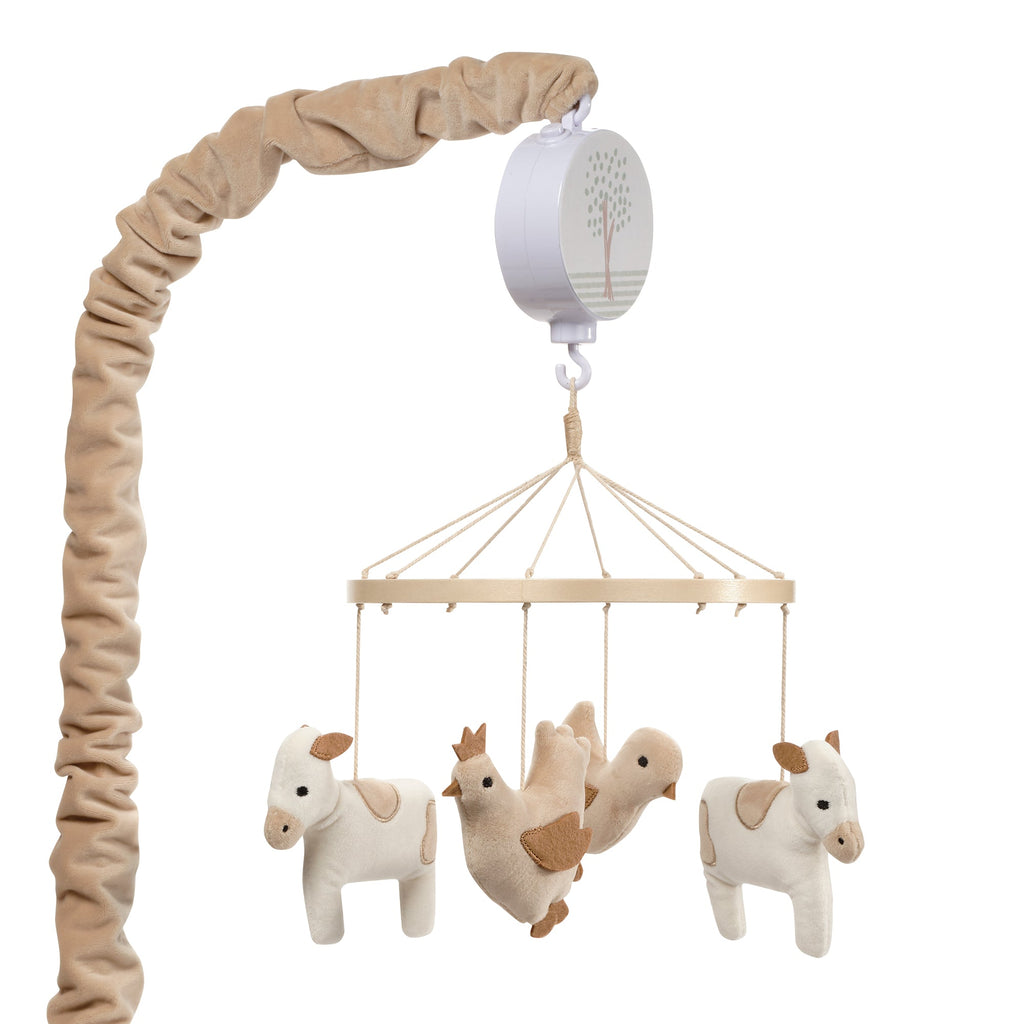 Farmyard Friends Musical Baby Crib Mobile