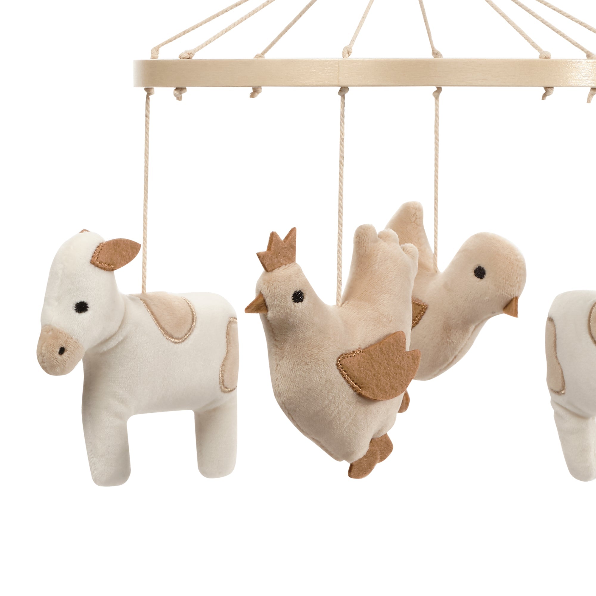 Farmyard Friends Musical Baby Crib Mobile