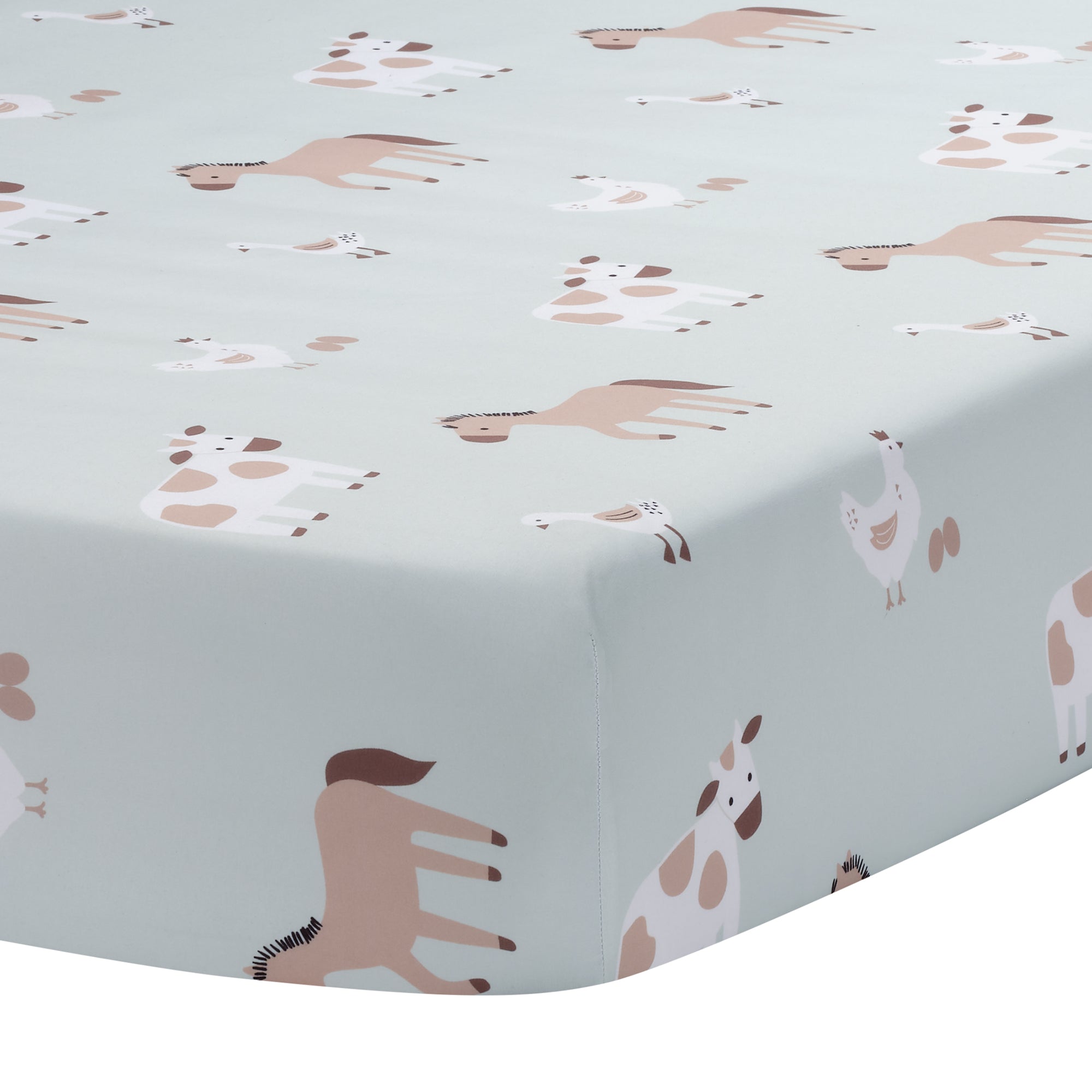 Farmyard Friends Fitted Crib Sheet