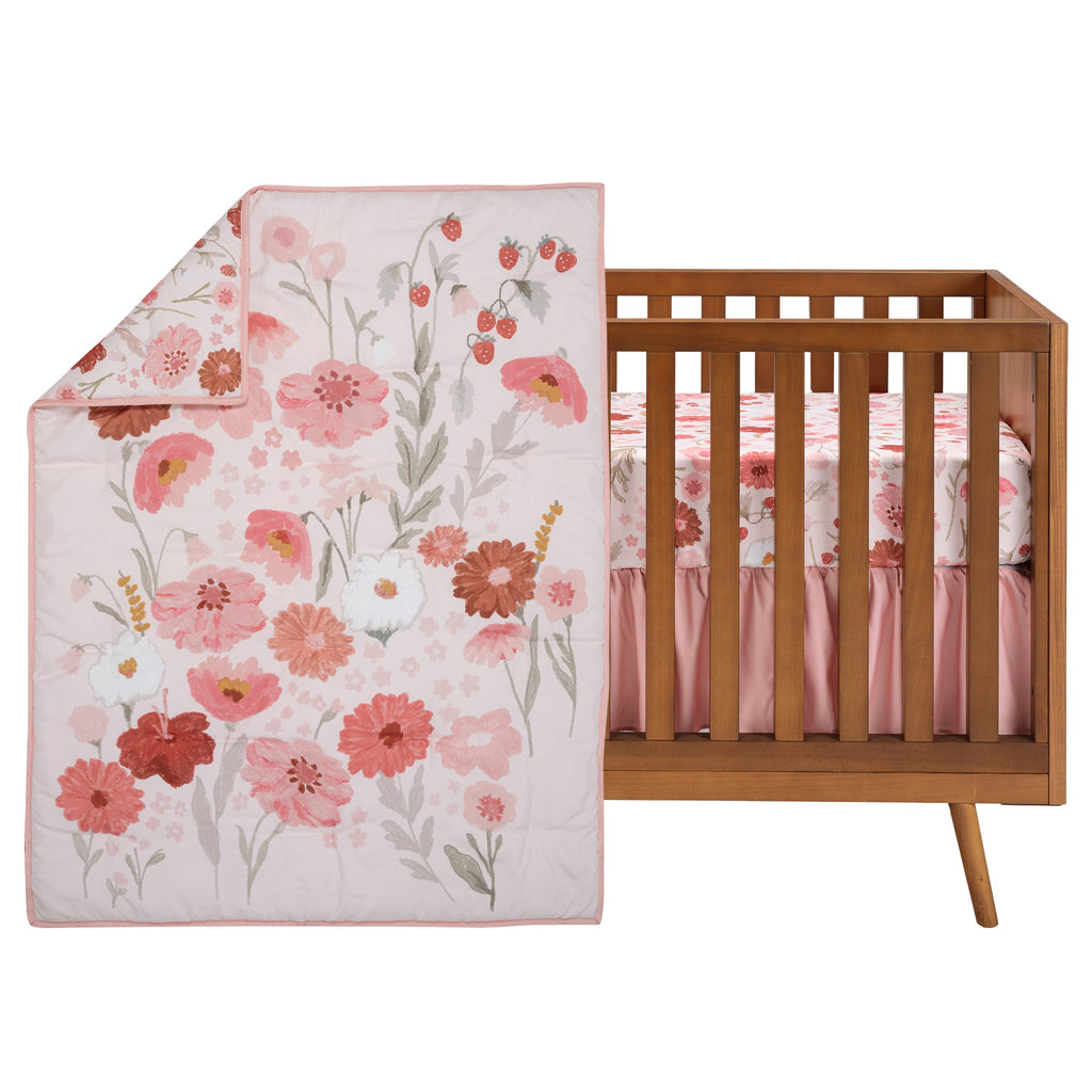 Flower Power 3-Piece Crib Bedding Set