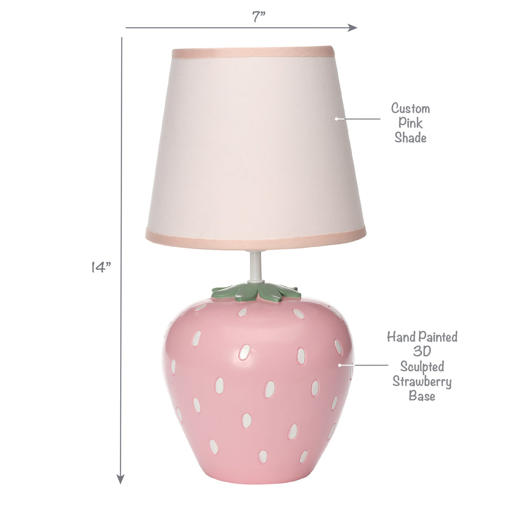 Flower Power Strawberry Lamp with Shade