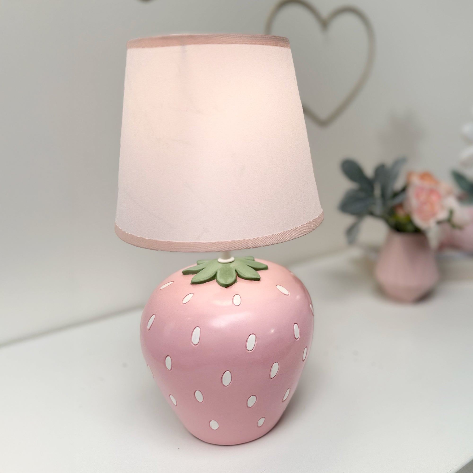 Flower Power Strawberry Lamp with Shade