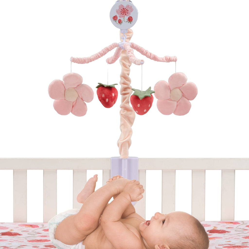 Flower Power Musical Baby Crib Mobile