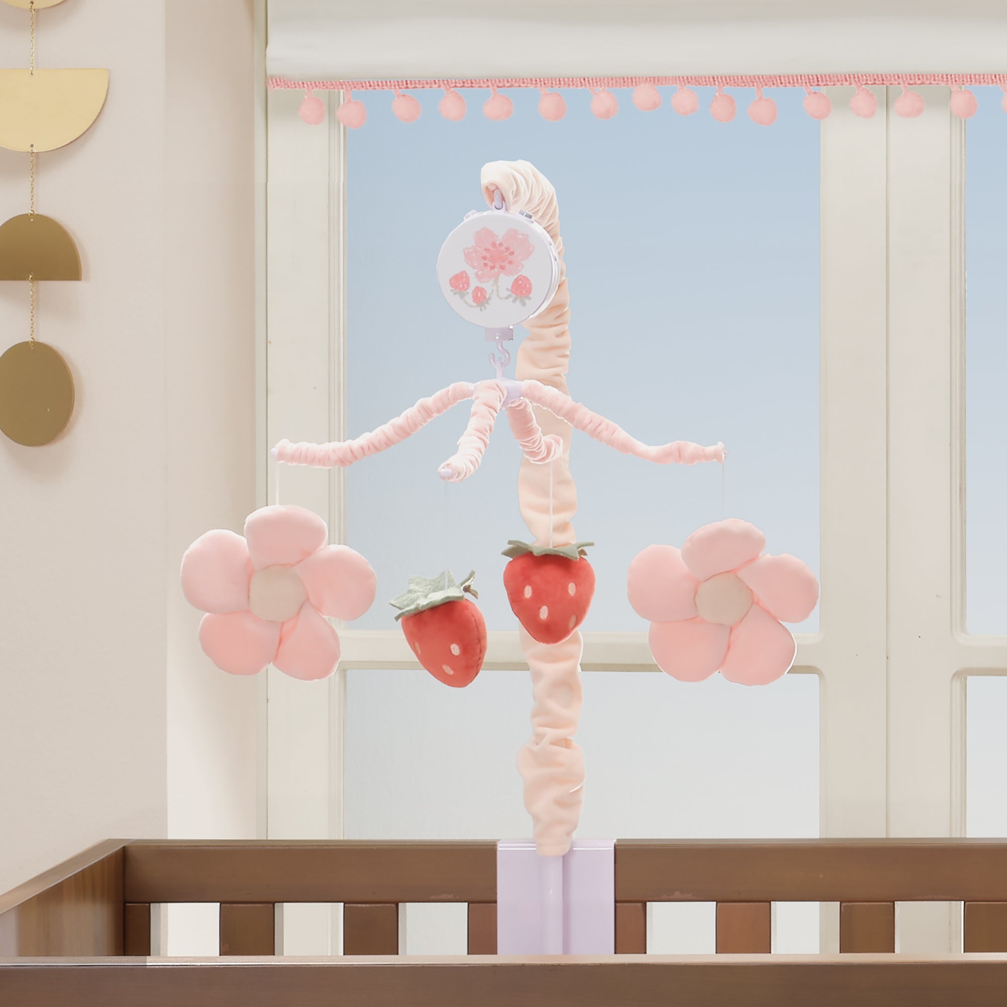 Flower Power Musical Baby Crib Mobile