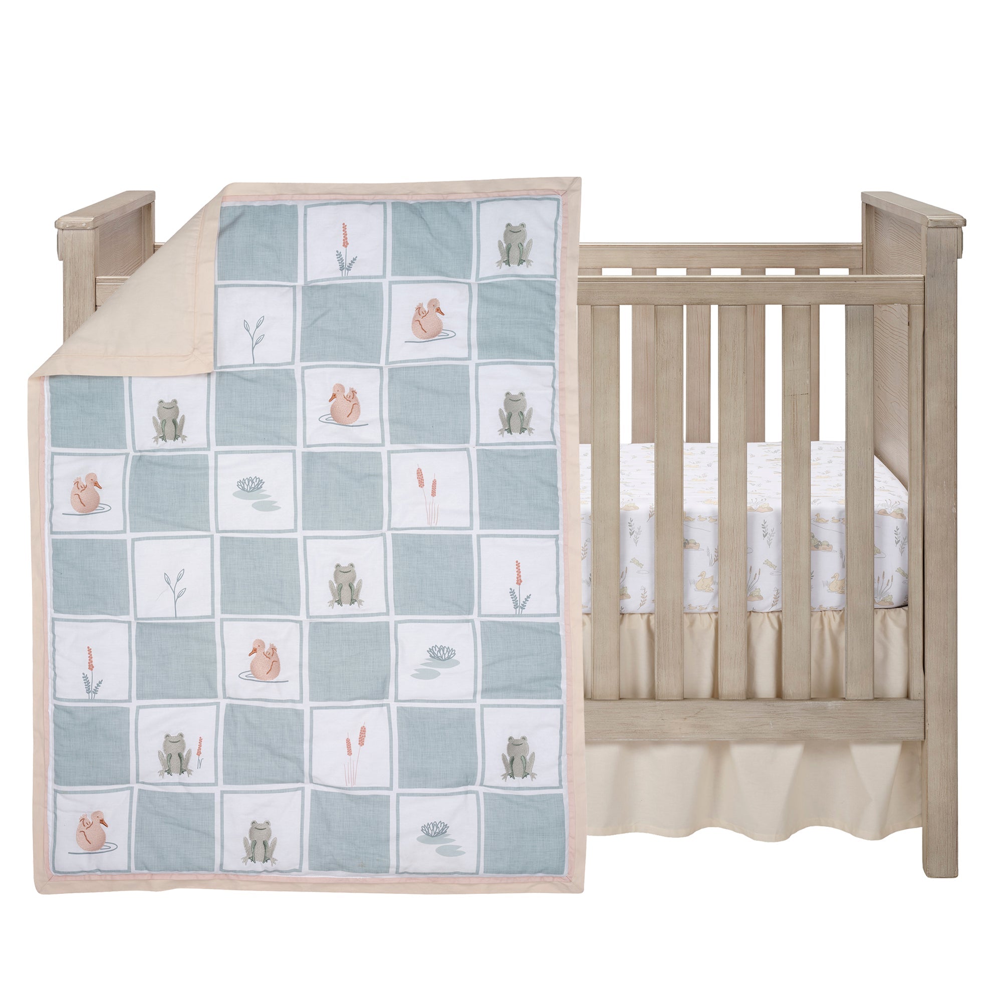 Froggy & Friends 3-Piece Crib Bedding Set