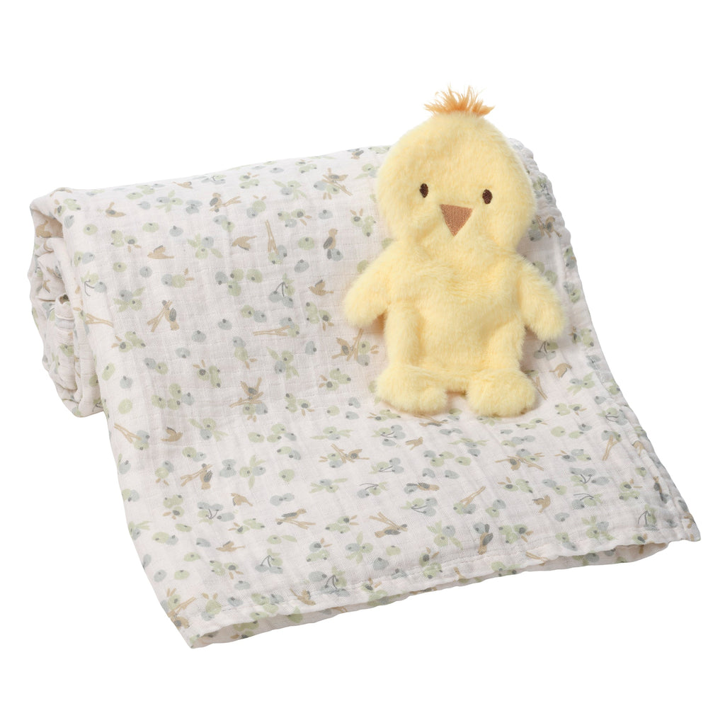 Ducky Swaddle Blanket w/ Lovey