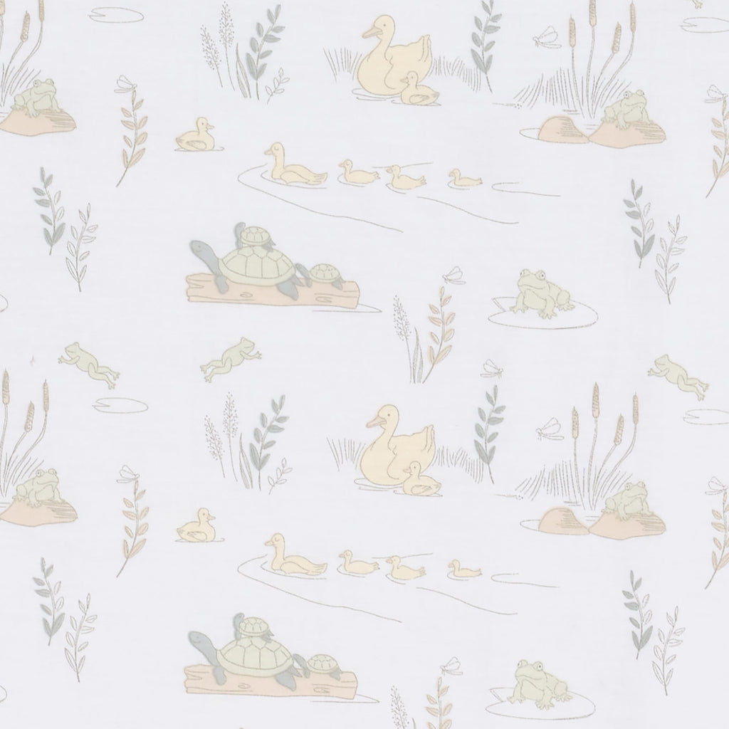Froggy & Friends Cotton Fitted Crib Sheet