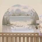 Little Ducklings Pond Wall Decal