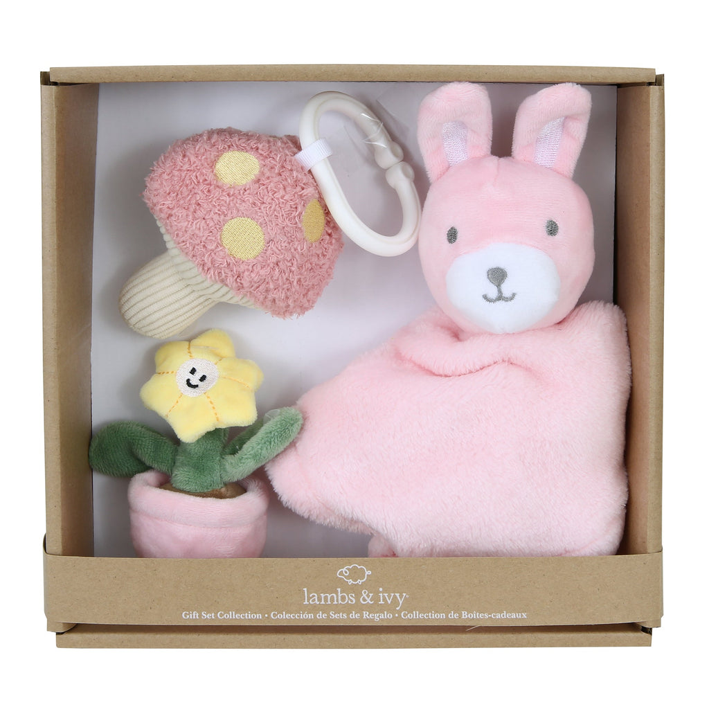 Garden Bunny 3-Piece Baby Gift Set