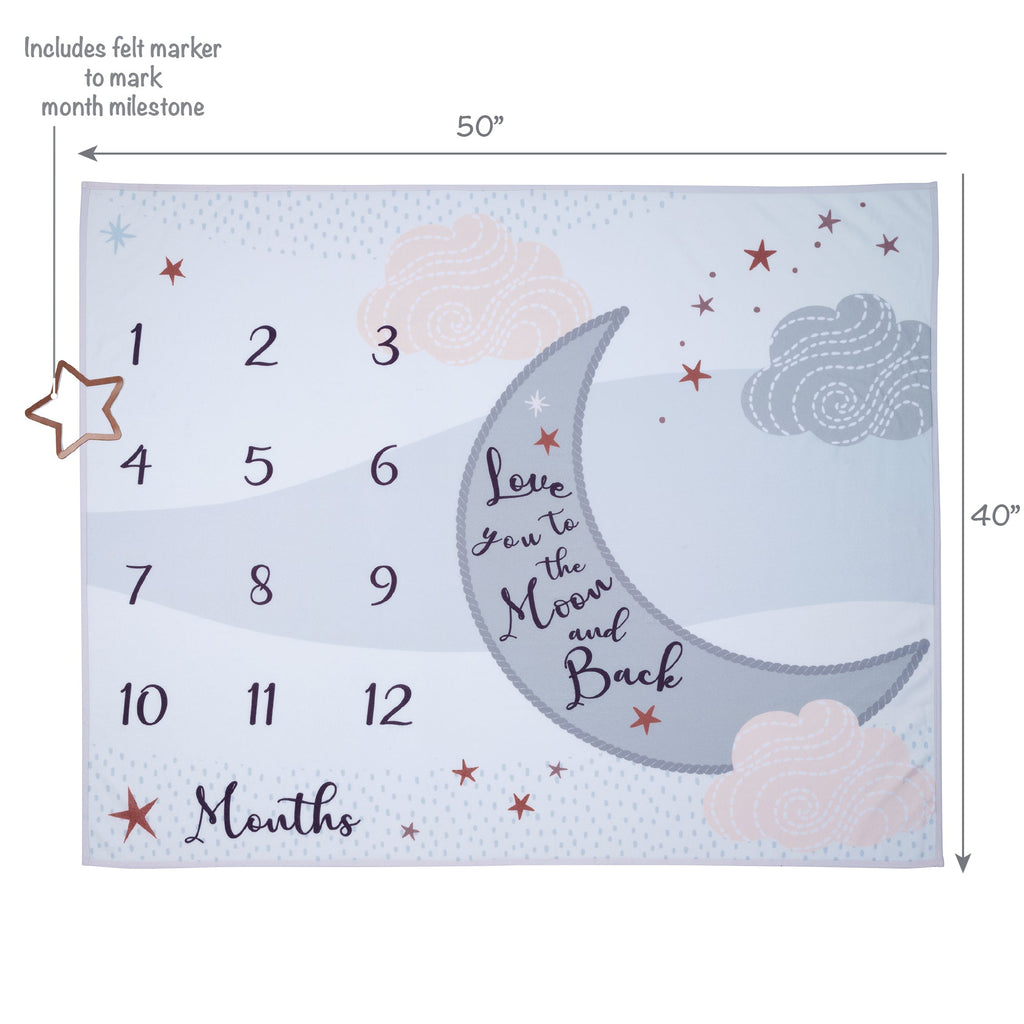 Goodnight Moon Milestone Baby Blanket