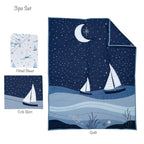 Little Skipper 3-Piece Crib Bedding Set