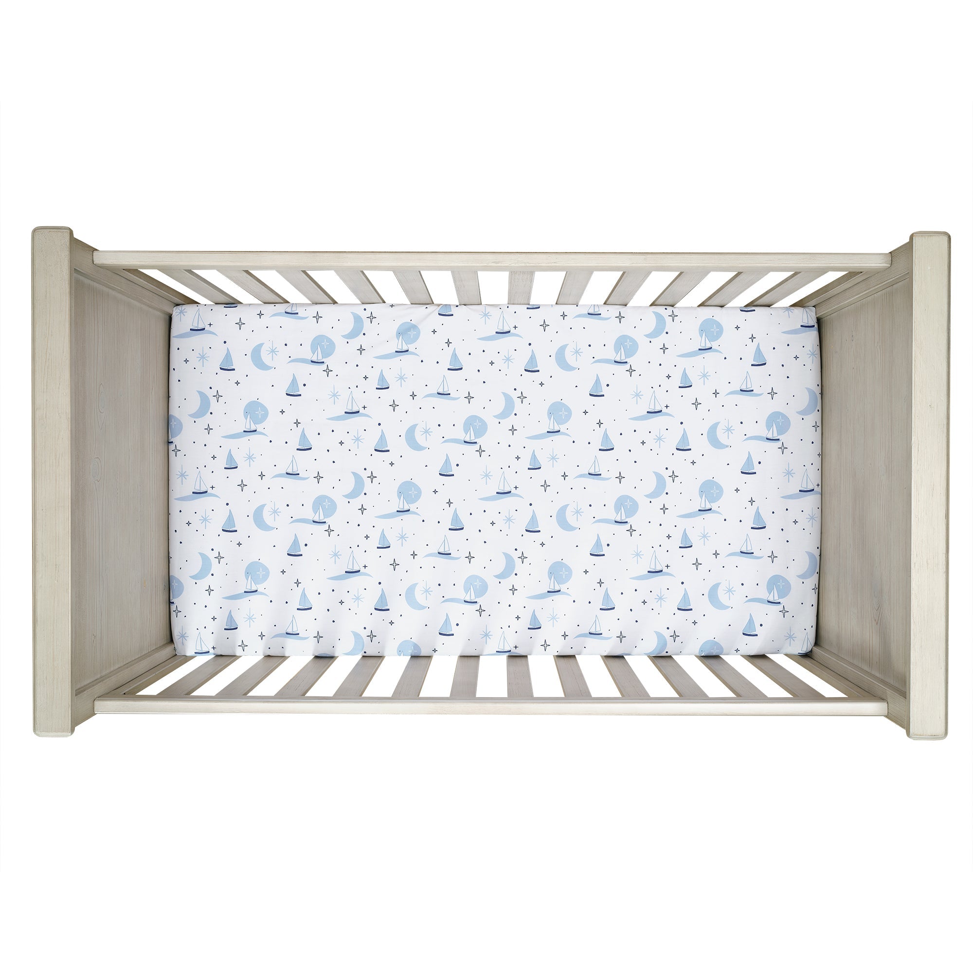 Little Skipper Cotton Fitted Crib Sheet
