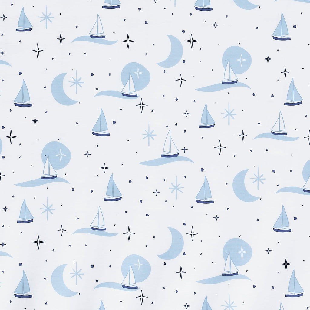 Little Skipper Cotton Fitted Crib Sheet