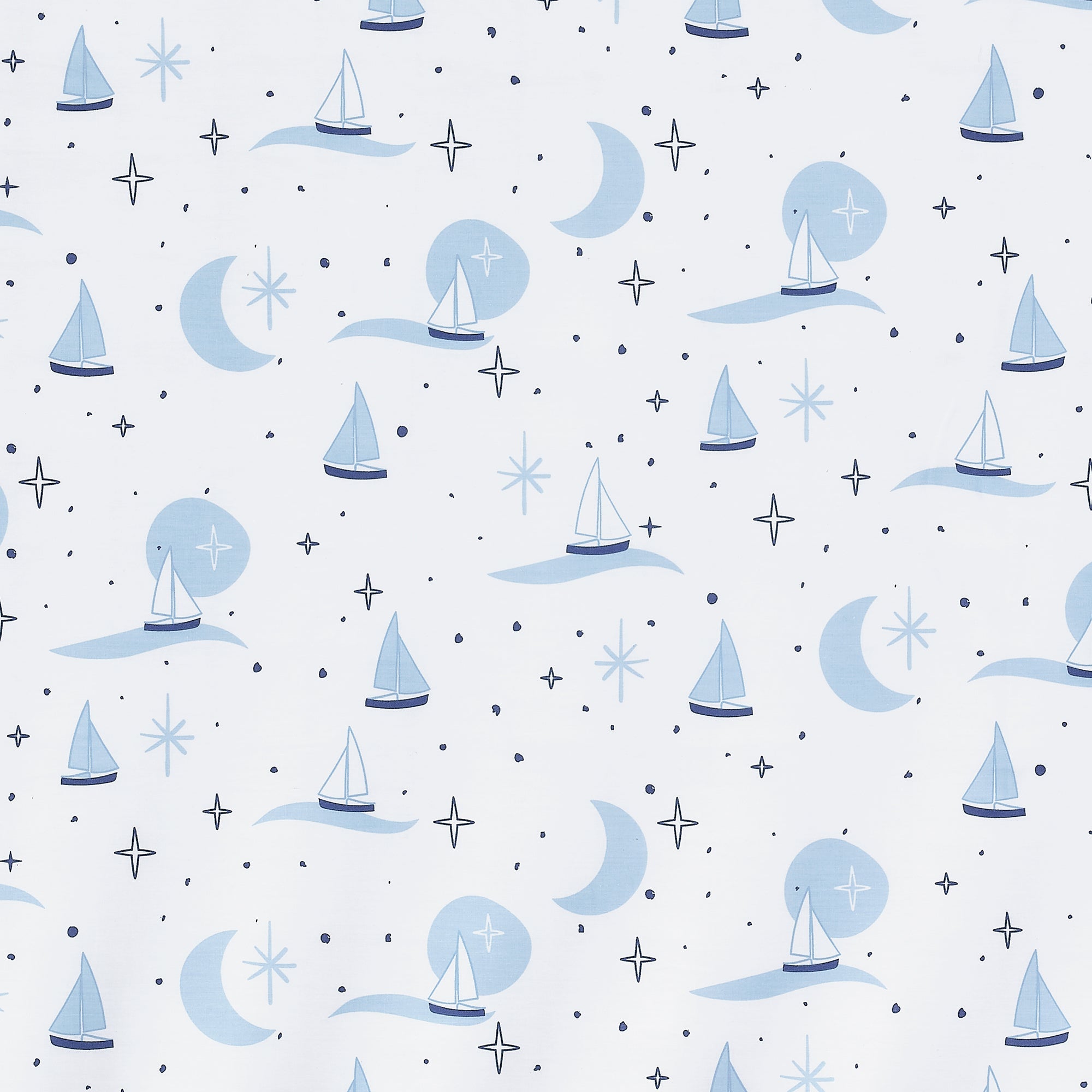 Little Skipper Cotton Fitted Crib Sheet