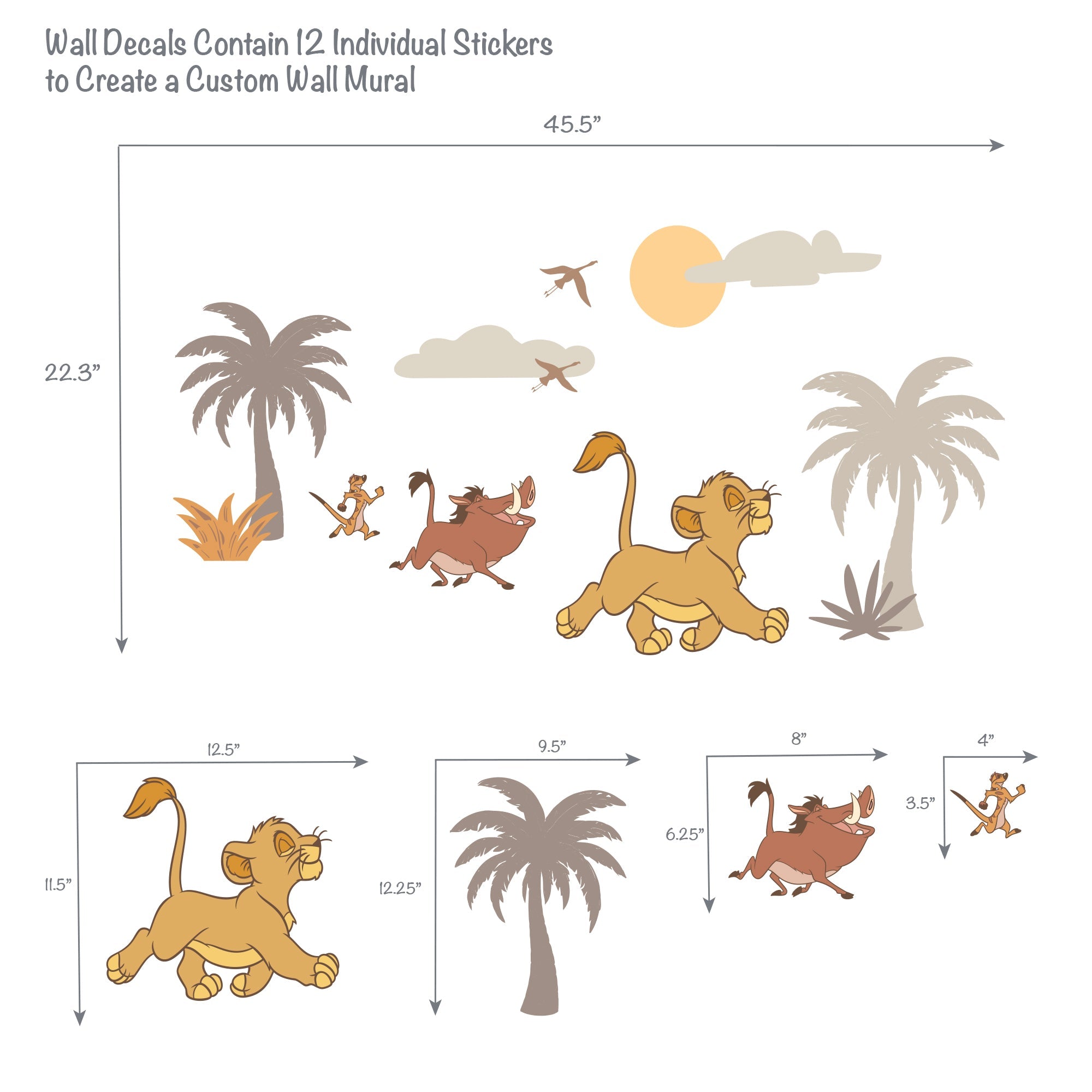 Lion King Safari Wall Decals