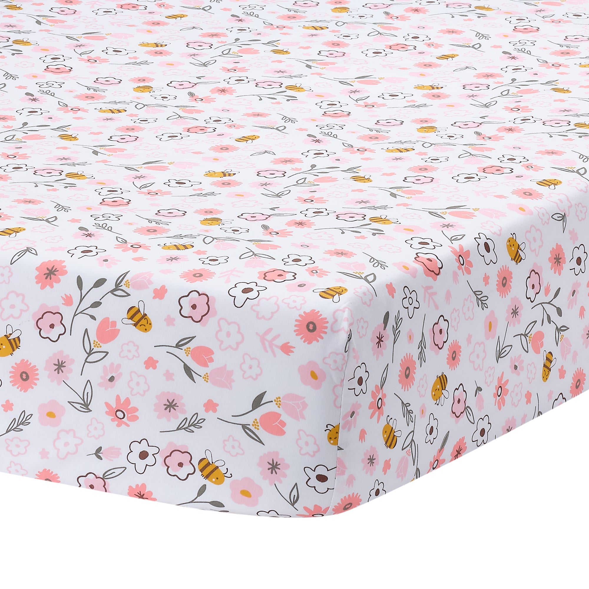 Little Garden Cotton Fitted Crib Sheet