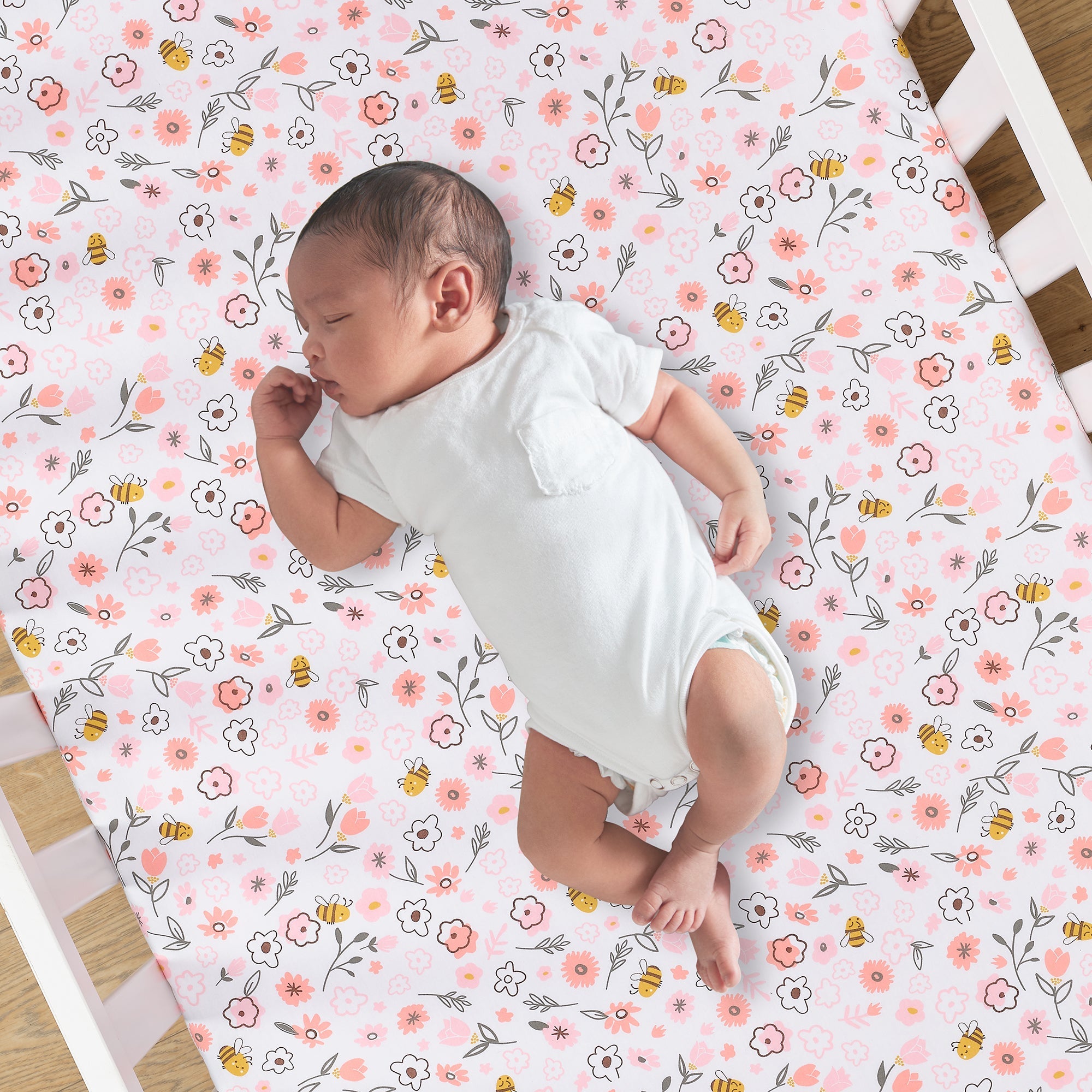Little Garden Cotton Fitted Crib Sheet