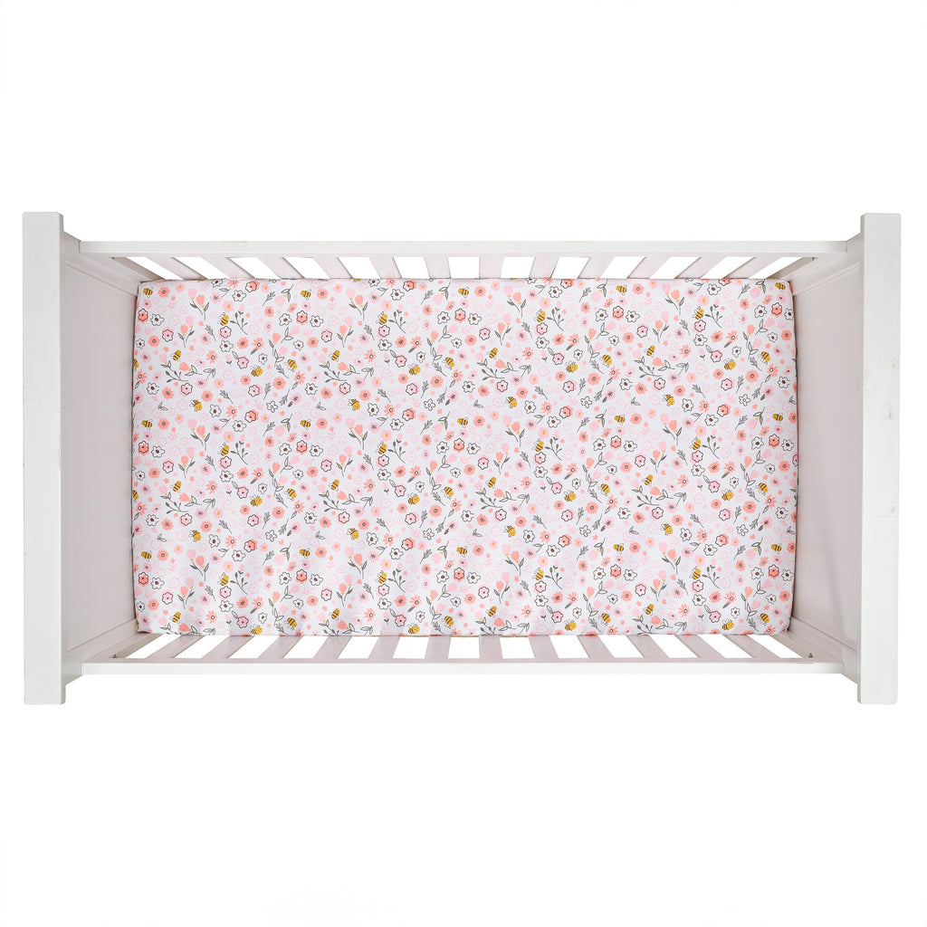 Little Garden Cotton Fitted Crib Sheet